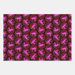 Hoja De Papel De Regalo Cupid sacude feliz día anti San Valentín