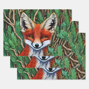 Hoja De Papel De Regalo Curte Little Wilderness Fox