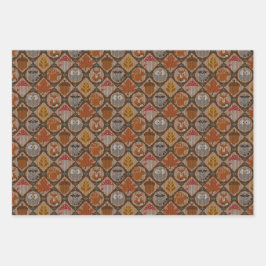 Hoja De Papel De Regalo Cute Autumn Woodland