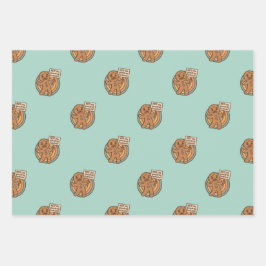 Hoja De Papel De Regalo Cute Gingy Gingerbread Christmas Wrapping Paper