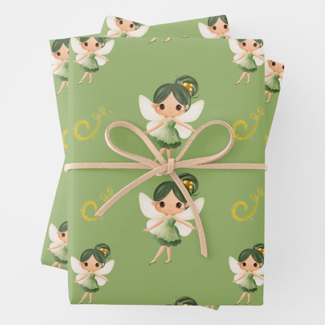 Hoja De Papel De Regalo Cute Green (In situ)