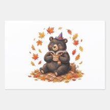 Cute Halloween Pumpkin Spice Bear Cozy Camiseta de