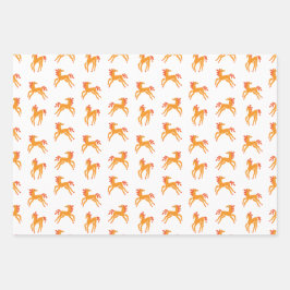 Hoja De Papel De Regalo Cute horse