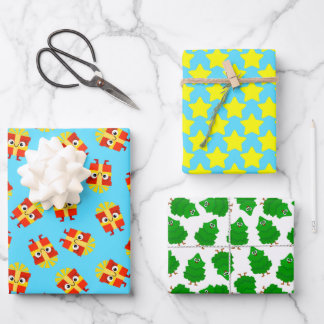 Hoja De Papel De Regalo Cute Kids’ Christmas Wrapping Paper