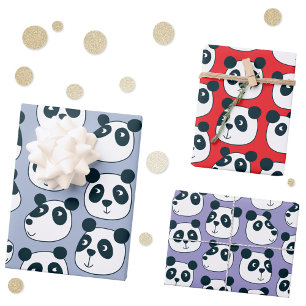 Hoja De Papel De Regalo Cute Panda Bear