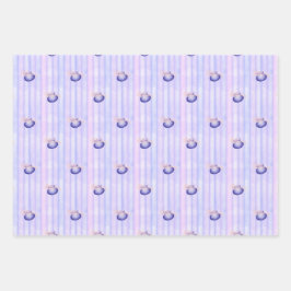 Hoja De Papel De Regalo Cute Pastel Purple Kids Halloween