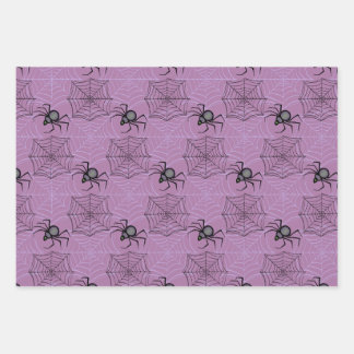 Hoja De Papel De Regalo Cute PInk Purple Cat Spider Wrapping Paper Set- 3