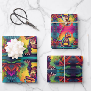 Hoja De Papel De Regalo Cute T Rex Dinosaur