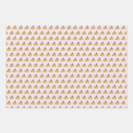 Hoja De Papel De Regalo Cute Watercolor Pumpkins