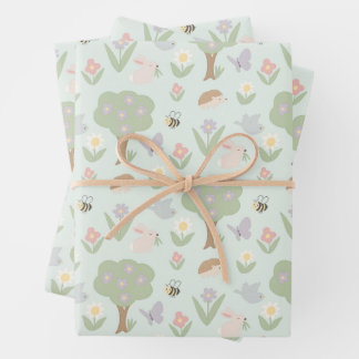 Hoja De Papel De Regalo Cute woodland design 