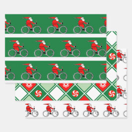 Hoja De Papel De Regalo Cycling Bicycle Holiday Gift