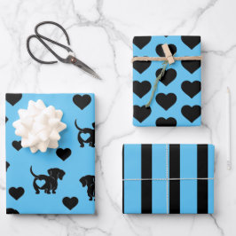 Hoja De Papel De Regalo Dachshund Love Wraping Paper Set