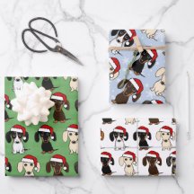 Dachshund Santas Navidades de perros pequeños