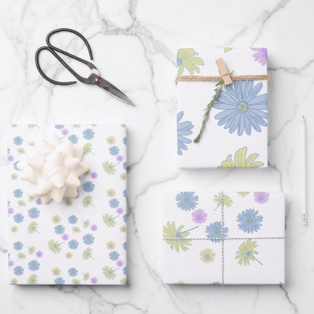 Hoja De Papel De Regalo Dainty Daisies (Anverso)