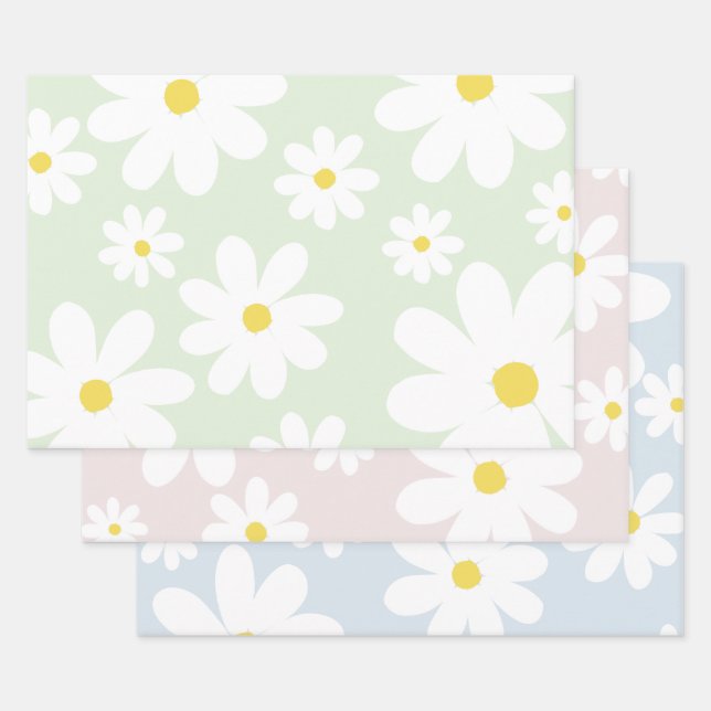 Hoja De Papel De Regalo Daisies (Set)