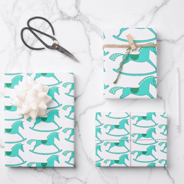 Hoja De Papel De Regalo Daisy, el caballo rocoso (Anverso)