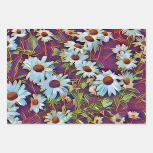 HOJA DE PAPEL DE REGALO DAISY FLOWERS