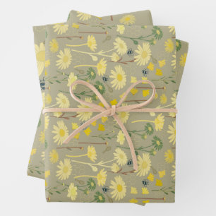 Hoja De Papel De Regalo Daisy green
