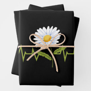 Hoja De Papel De Regalo Daisy Heartbeat