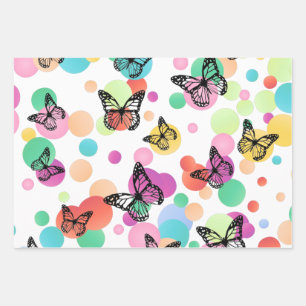 Hoja De Papel De Regalo Dance butterflies Garden