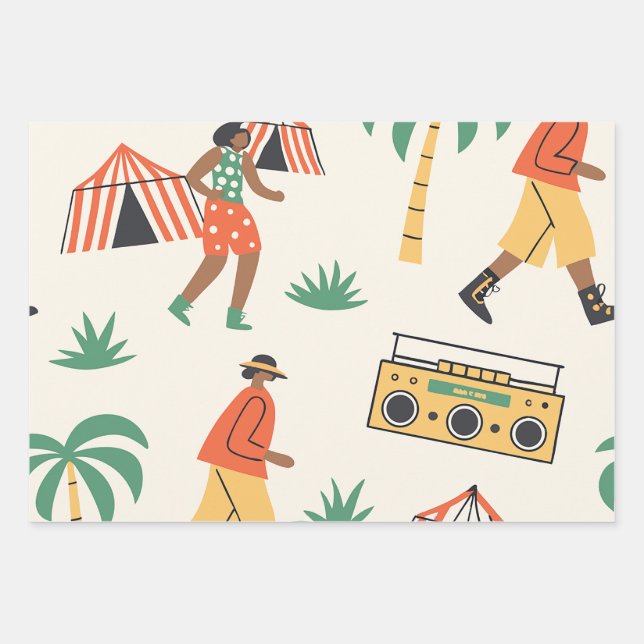 Hoja De Papel De Regalo Dance in summer (Anverso)