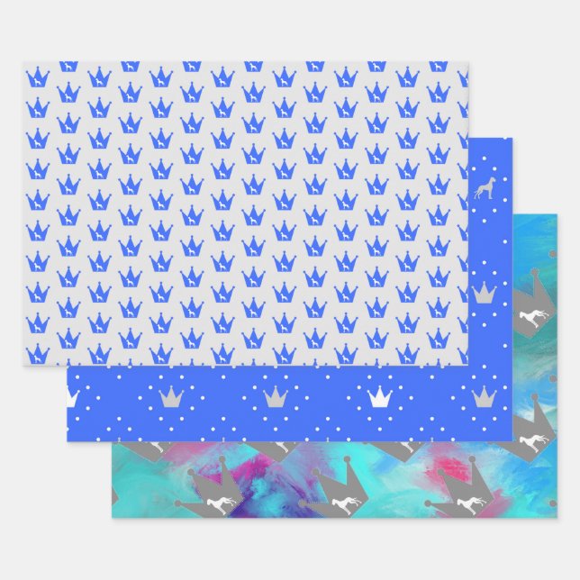 Hoja De Papel De Regalo Daneses Reales Gráficos (Set)