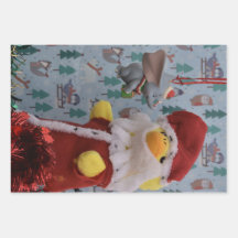 Danny Duck Santa. Adorno de árbol