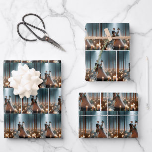 Hoja De Papel De Regalo Danza Boda de Halloween