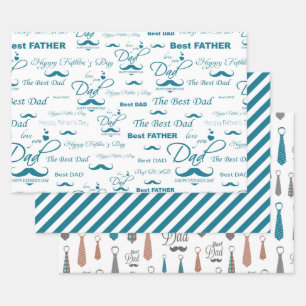 Hoja De Papel De Regalo Dapper Dad Wrap