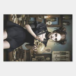 Hoja De Papel De Regalo Dark Romantic Gothic Design