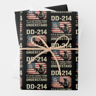 Hoja De Papel De Regalo DD-214 Es Algo de Veterano Que No Entenderías
