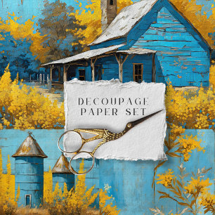 Hoja De Papel De Regalo Decoración de textura rústica de la flor de la gra