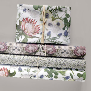 Hoja De Papel De Regalo Decoración del Jardín de Mariposa Floral