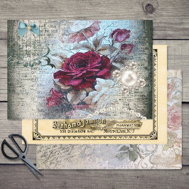 Hoja De Papel De Regalo Decoupage de variedad evezolana victoriana