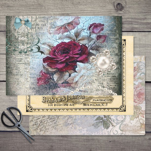 Hoja De Papel De Regalo Decoupage de variedad evezolana victoriana