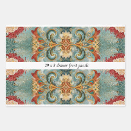 Hoja De Papel De Regalo Decoupage Drawer Front 29x8 Mixed Media 