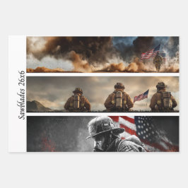 Hoja De Papel De Regalo Decoupage Proud Firefighters American Flag 