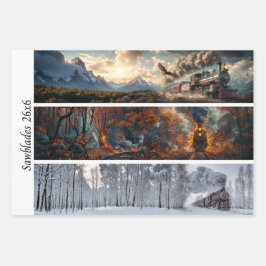 Hoja De Papel De Regalo Decoupage Seasonal Trains 26x26 for Handsaws