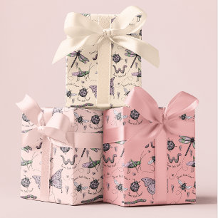 Hoja De Papel De Regalo Delicada y dulce pequeña Critter Feminine Rubor Pi