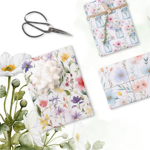 Hoja De Papel De Regalo Delicios de flores silvestres