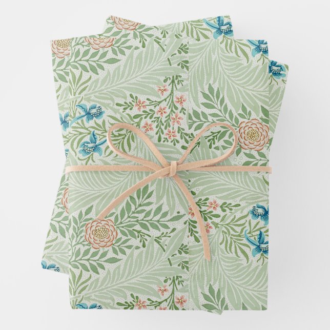 Hoja De Papel De Regalo Delphinium de William Morris (In situ)