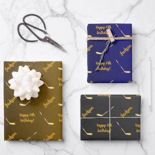 Hoja De Papel De Regalo Deporte de Sentimiento de Nombre Personalizado Hoc