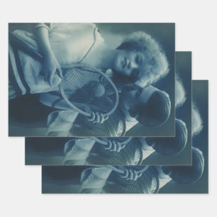 Hoja De Papel De Regalo Deportes de moda Tenis, Amor y Romance