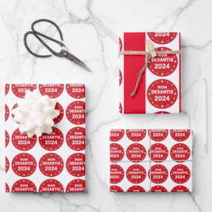 Hoja De Papel De Regalo Desantis President 2024