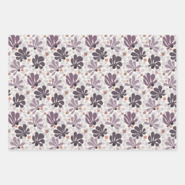 Hoja De Papel De Regalo Deslumbramiento de la Bloom Retro