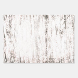 Hoja De Papel De Regalo Desnudos de textura de campo blanco rústico