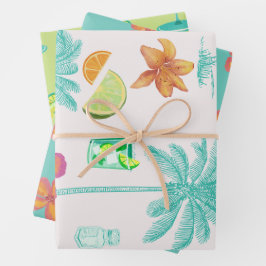 Hoja De Papel De Regalo Despedida de soltera con velo de margarita ilustra