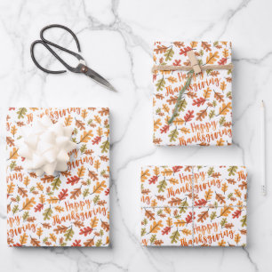 Hoja De Papel De Regalo Día de Acción de Gracias