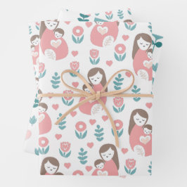 Hoja De Papel De Regalo Día de la Madre para el Recién nacido Momma 3