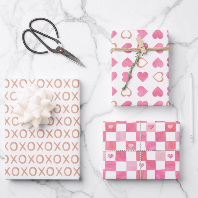 Hoja De Papel De Regalo Día de San Valentín (Anverso)